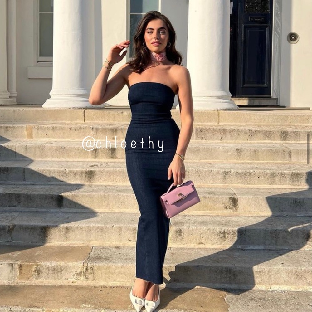 Zara ZW THE DENIM DRESS